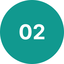 White "02" on a teal background