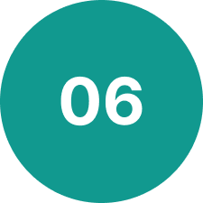 Number 06 on teal background